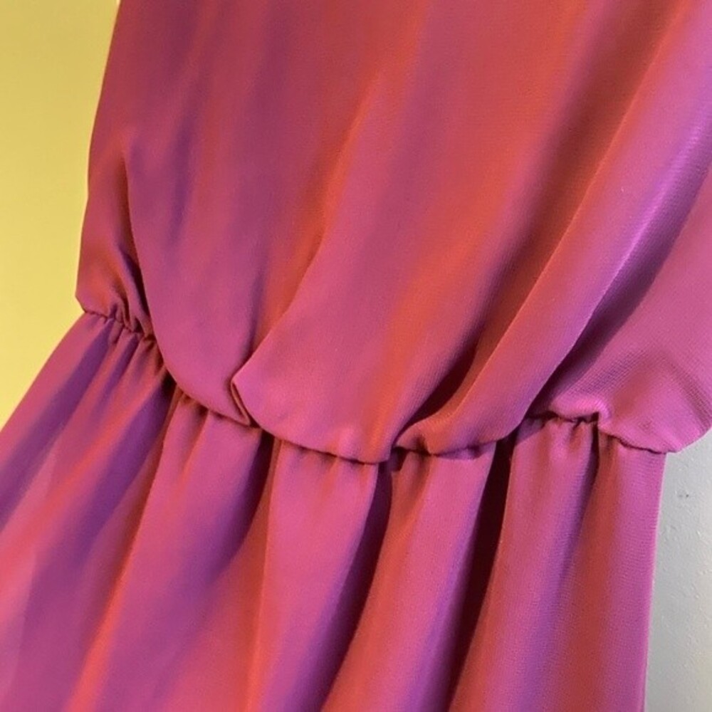 GUESS Purple Dress with Leather Shoulder Detailing 0 - Picture 2 of 5